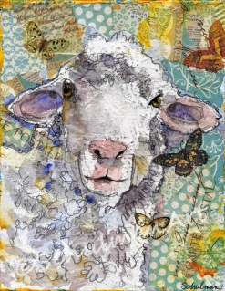 collect nursery wall art https://www.etsy.com/listing/91691033/lamb-art-white-sheep-farm-animal